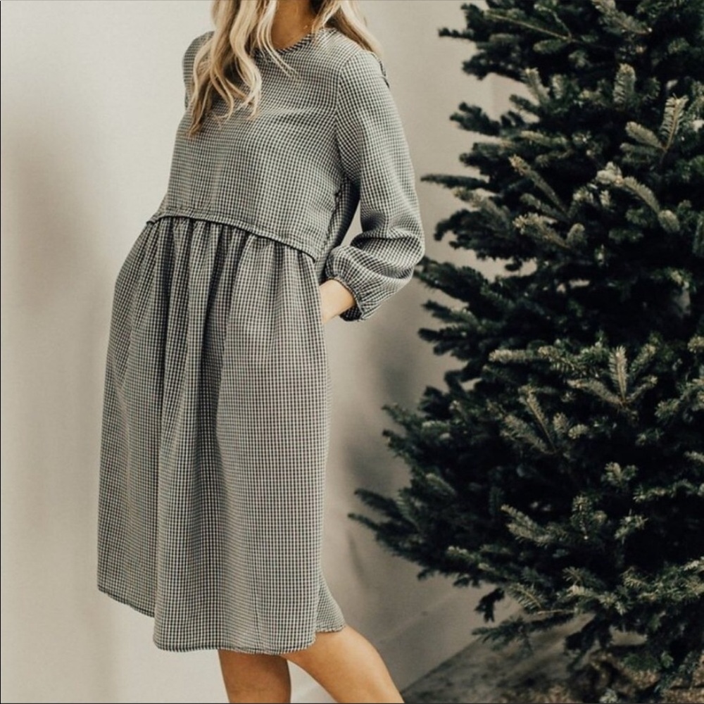 Roolee plaid dress with pockets!